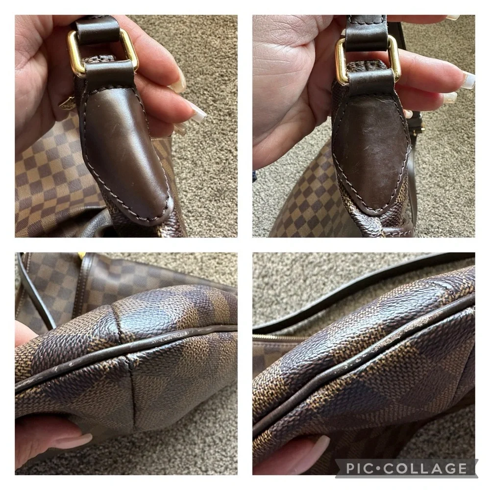 Authentic Louis Vuitton Damier Ebene Bloomsbury GM Large Crossbody Bag RETIRED - Picture 12 of 14